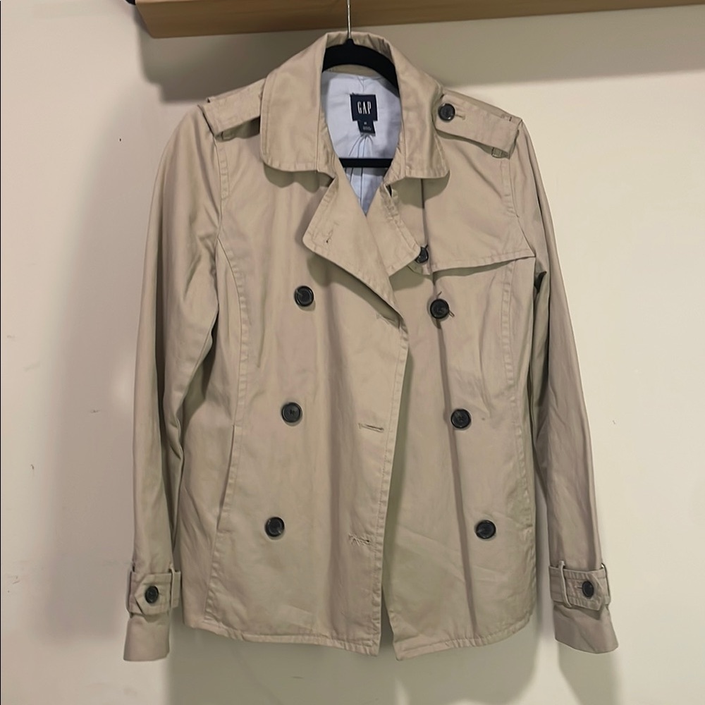 GAP Double Breasted Trench Jacket (khaki)